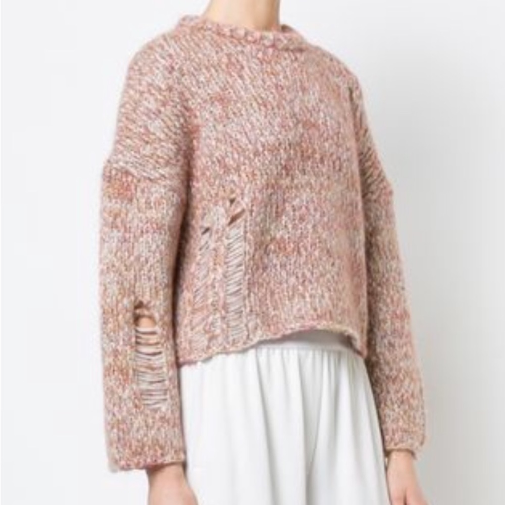 Raquel Allegra chunky knit sweater.